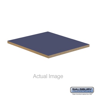 22248BLU 15 x 18 in. Flat Top Filler - In-Line for Extra Wide Designer Wood Locker, Blue