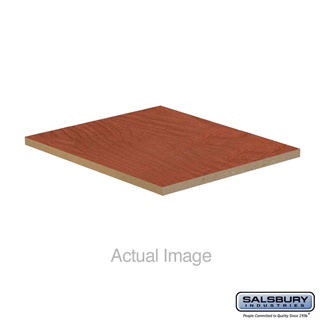 22248CHE 15 x 18 in. Flat Top Filler - In-Line for Extra Wide Designer Wood Locker, Cherry