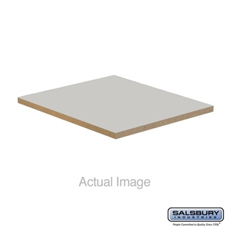22248GRY 15 x 18 in. Flat Top Filler - In-Line for Extra Wide Designer Wood Locker, Gray