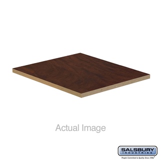 22248MAH 15 x 18 in. Flat Top Filler - In-Line for Extra Wide Designer Wood Locker, Mahogany