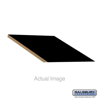 22288BLK 15 x 18 in. Sloping Hood Filler - In-Line - for Extra Wide Designer Wood Locker, Black