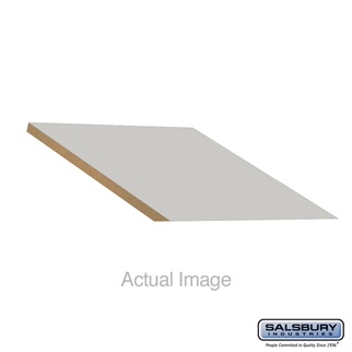 22288GRY 15 x 18 in. Sloping Hood Filler - In-Line - for Extra Wide Designer Wood Locker, Gray
