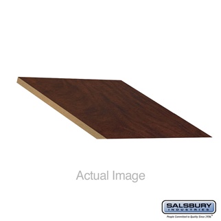 22288MAH 15 x 18 in. Sloping Hood Filler - In-Line - for Extra Wide Designer Wood Locker, Mahogany