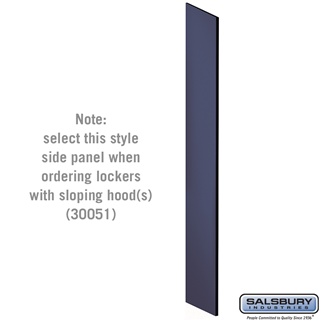Picture of Salsbury 30034BLU 18 in. Side Panel for Open Access Designer Locker & Designer Gear Locker with Sloping Hood&#44; Blue