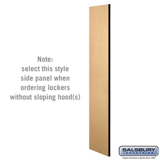 30043MAP 24 in. Side Panel for Open Access Designer Locker & Designer Gear Locker without Sloping Hood, Maple