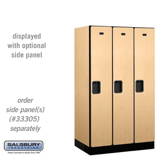 31351MAP 12 in. Single Tier Designer Wood Locker, Maple - 3 x 5 ft. x 21 in.