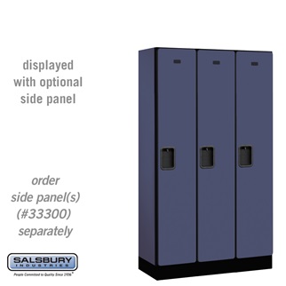 31355BLU 12 in. Single Tier Designer Wood Locker, Blue - 3 x 5 ft. x 15 in.