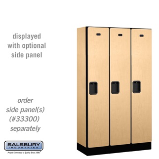 31355MAP 12 in. Single Tier Designer Wood Locker, Maple - 3 x 5 ft. x 15 in.