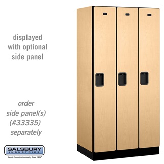 31361MAP 12 in. Single Tier Designer Wood Locker, Maple - 3 x 6 ft. x 21 in.