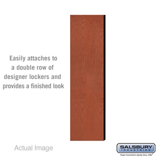 33300DE-CHE 5 ft. x 15 in. Double End Side Panel for Designer Wood Locker without Sloping Hood, Cherry