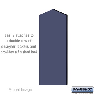33306DE-BLU 5 ft. x 21 in. Double End Side Panel for Designer Wood Locker with Sloping Hood, Blue