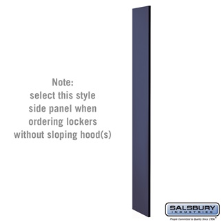 33330BLU 6 ft. x 15 in. Side Panel for Designer Wood Locker without Sloping Hood, Blue