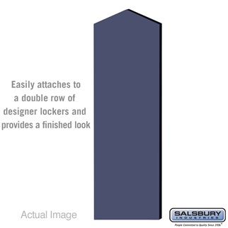 33336DE-BLU 6 ft. x 21 in. Double End Side Panel for Designer Wood Locker with Sloping Hood, Blue
