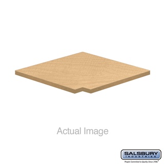 Picture of Salsbury 33338MAP 18 in. Flat Top Filler - Corner for Designer Wood Locker&#44; Maple