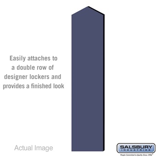 33339DE-BLU 6 ft. x 15 in. Double End Side Panel for Designer Wood Locker with Sloping Hood, Blue