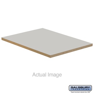 Picture of Salsbury 33341GRY 15 x 21 in. Flat Top Filler - In-Line - for Designer Wood Locker&#44; Gray