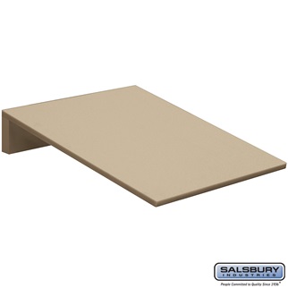 44452TAN 15 x 3.25 x 18 in. 1 Wide Sloping Hood for Extra Wide Heavy Duty Plastic Locker, Tan