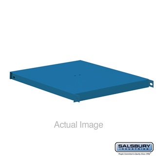 77695BL 15 in. Compartment Shelf Metal Locke, Blue