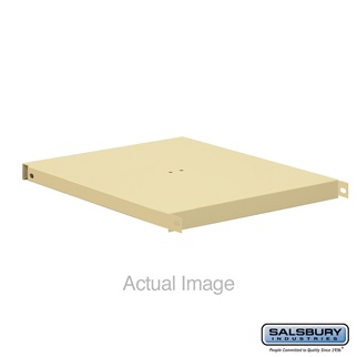 15 in. Compartment Shelf Metal Locke, Tan