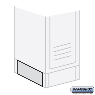 77738BL 18 in. End Base for Metal Locker, Blue