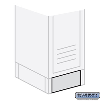 18 in. Front Base for Lockers, Gray