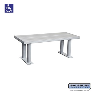 77771-ADA 42 in. Aluminum ADA Locker Bench