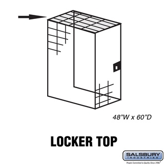 8345-T Top for Bulk Storage Locker - 48 x 60 in.