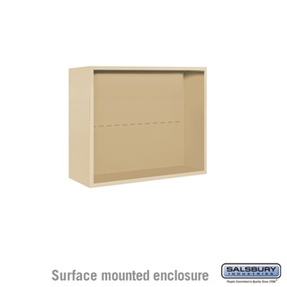 3806D-SAN Surface Mounted Enclosure for 3706 Double Column Unit, Sandstone - 32.25 x 24.625 x 17.5 in.