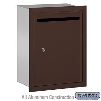 2245ZP Letter Box - Standard - Recessed Mounted, Bronze - Private Access, 15 x 19 x 6.75 in.