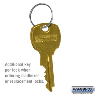 Additional Key for Vertical Mailbox Standard Lock