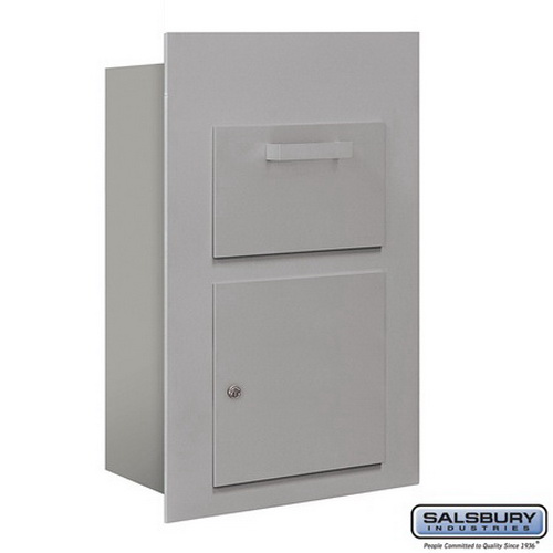 3600C5-AFU Collection Unit for 5 Door High 4B Plus Mailbox Units - Front Loading - USPS Access, Aluminum