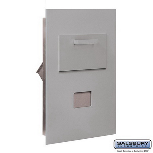 3600C5-ARU Collection Unit for 5 Door High 4B Plus Mailbox Units - Rear Loading - USPS Access, Aluminum