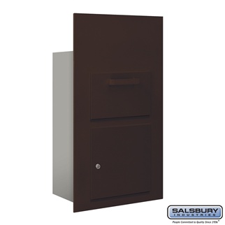 3600C6-ZFP Collection Unit for 6 Door High 4B Plus Mailbox Units - Front Loading - Private Access, Bronze