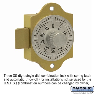 3686 Combination Lock for 4B Plus Horizontal Mailbox Door