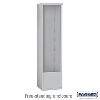 3916S-ALM Free-Standing Enclosure for 3716 Single Column Unit, Aluminum