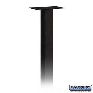 4795BLK Mail House Post - In-Ground Mounted, Black
