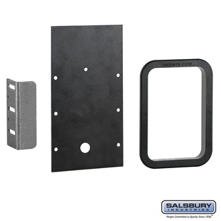 33390-CK Designer Wood Locker Replacement Lock Conversion Kit for Electronic Locks - 8.12 x 4.5 x 2 in.