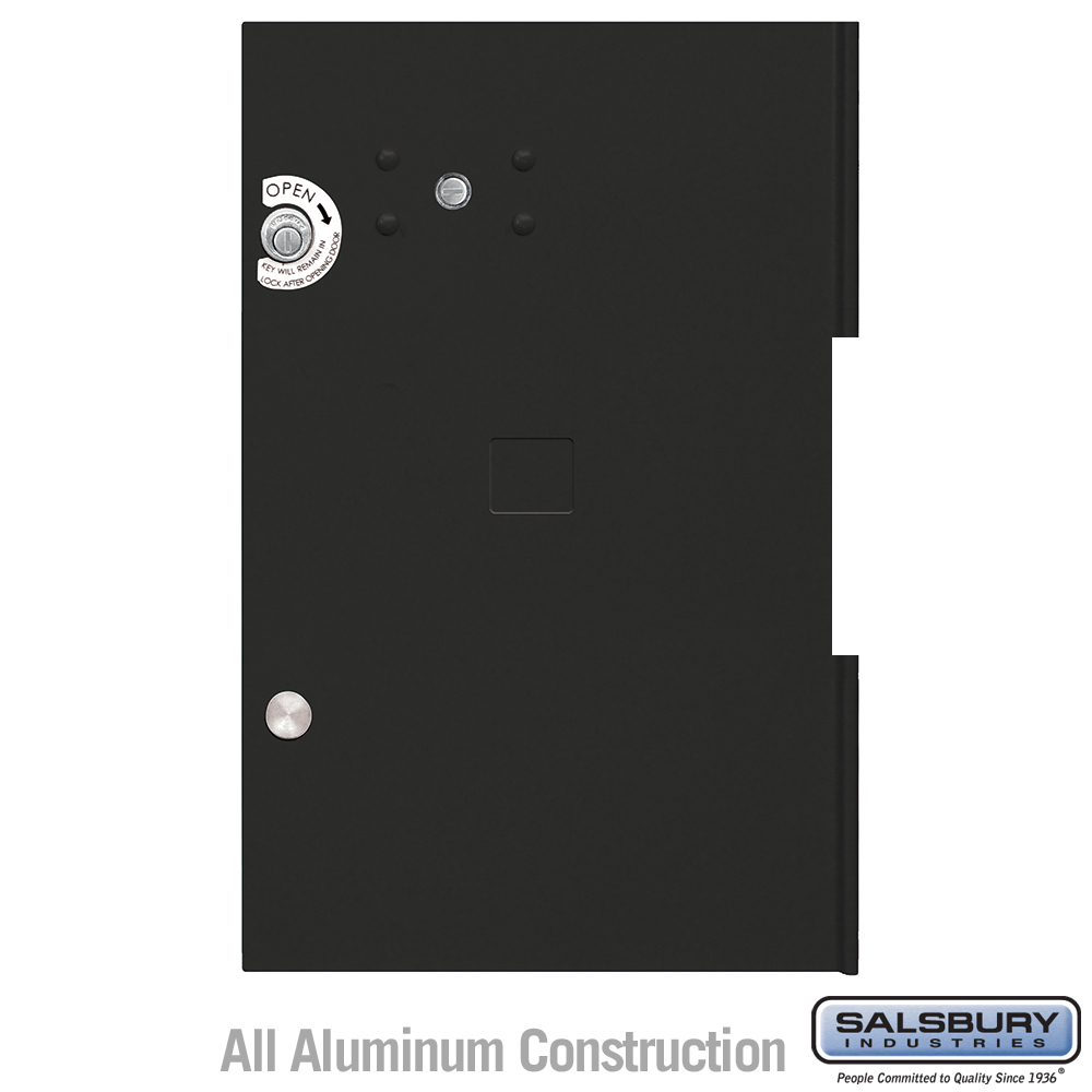3355BLK 12.75 x 19.875 in. Replacement Parcel Locker Door & Tenant Lock for Cluster Box Unit - Large Parcel Locker with 3 Keys, Black