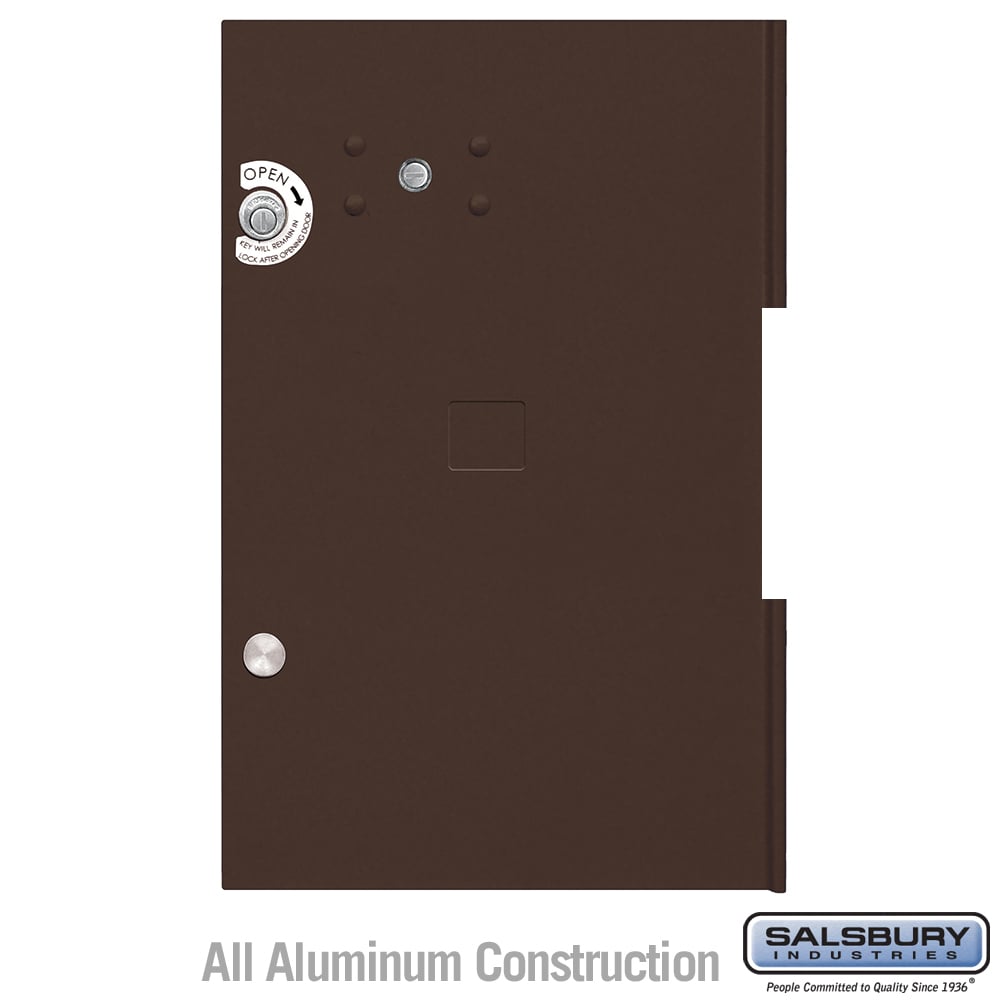 3355BRZ 12.75 x 19.875 in. Replacement Parcel Locker Door & Tenant Lock for Cluster Box Unit - Large Parcel Locker with 3 Keys, Bronze