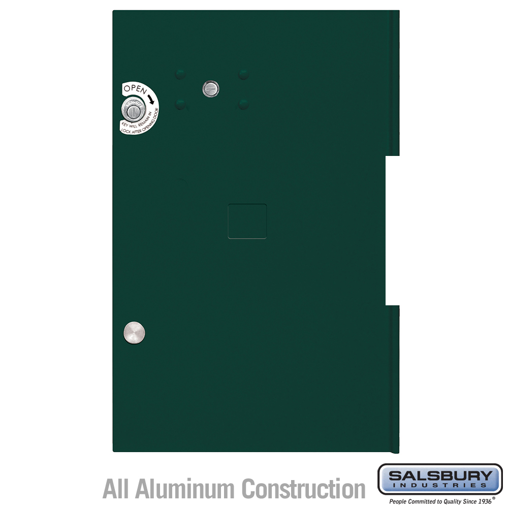 3355GRN 12.75 x 19.875 in. Replacement Parcel Locker Door & Tenant Lock for Cluster Box Unit - Large Parcel Locker with 3 Keys, Green