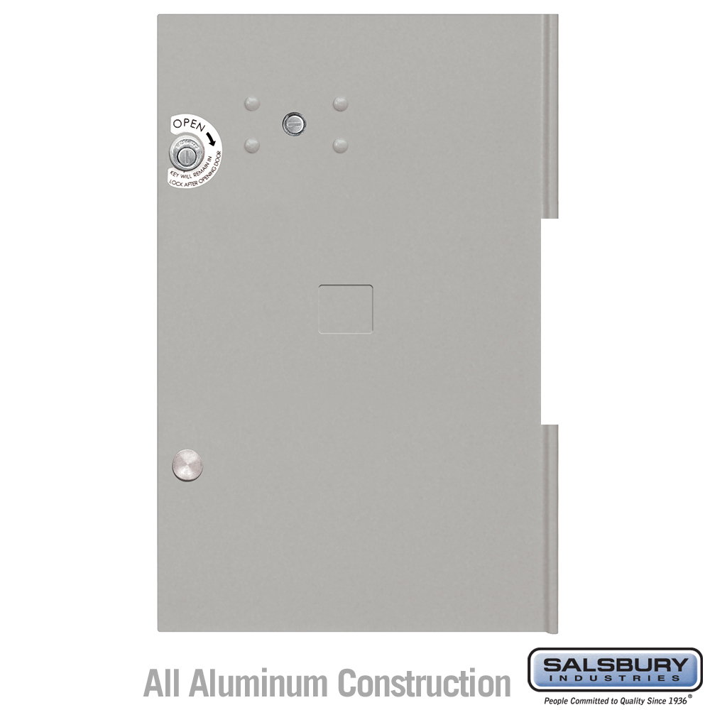 3355GRY 12.75 x 19.875 in. Replacement Parcel Locker Door & Tenant Lock for Cluster Box Unit - Large Parcel Locker with 3 Keys, Gray
