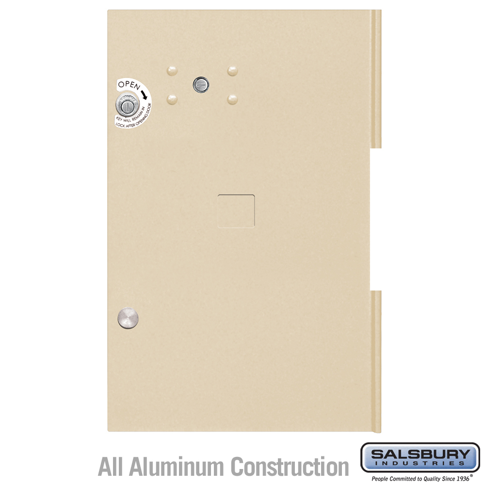3355SAN 12.75 x 19.875 in. Replacement Parcel Locker Door & Tenant Lock for Cluster Box Unit - Large Parcel Locker with 3 Keys, Sandstone
