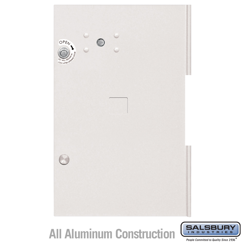 3355WHT 12.75 x 19.875 in. Replacement Parcel Locker Door & Tenant Lock for Cluster Box Unit - Large Parcel Locker with 3 Keys, White