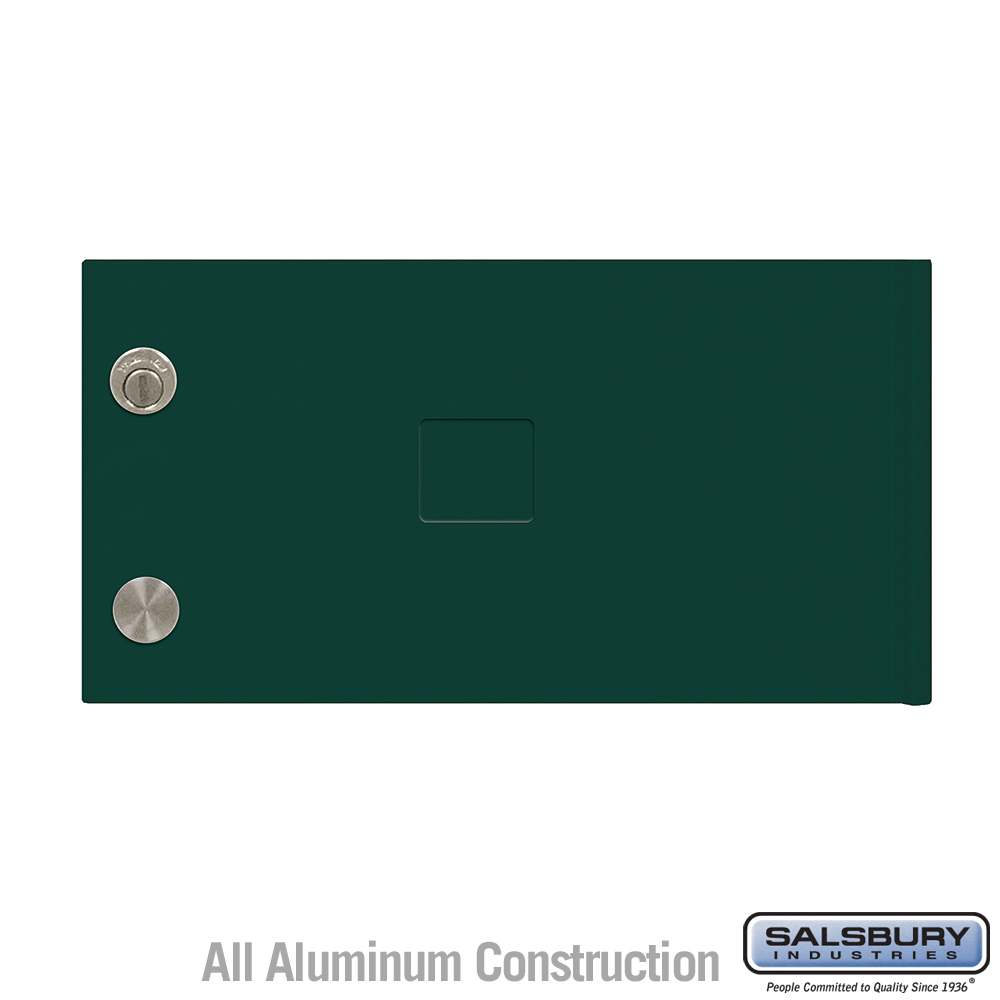 3356GRN 12.75 x 6.75 x 0.25 in. Replacement Door & Lock - Standard C Size for Cluster Box Unit with 3 Keys, Green