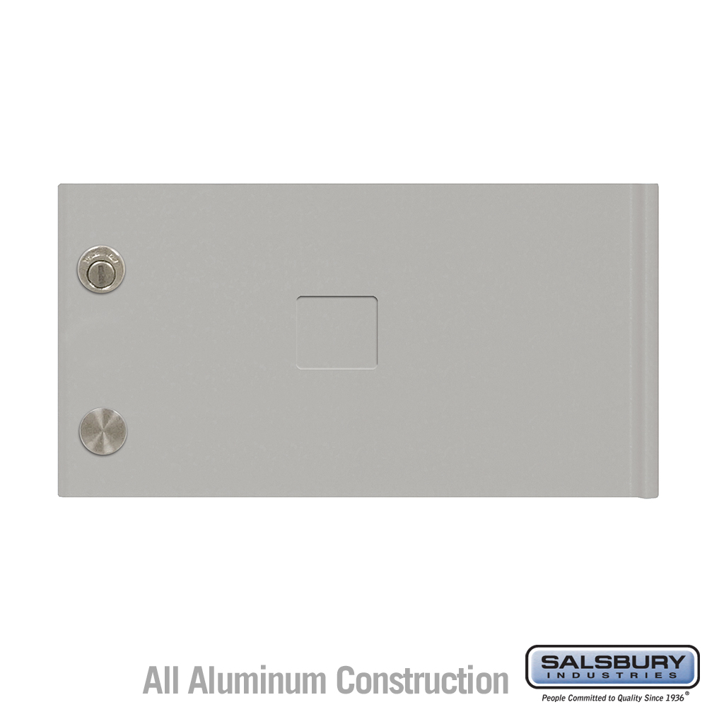 3356GRY 12.75 x 6.75 x 0.25 in. Replacement Door & Lock - Standard C Size for Cluster Box Unit with 3 Keys, Gray