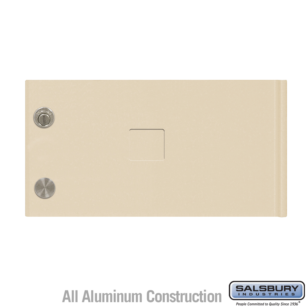 3356SAN 12.75 x 6.75 x 0.25 in. Replacement Door & Lock - Standard C Size for Cluster Box Unit with 3 Keys, Sandstone