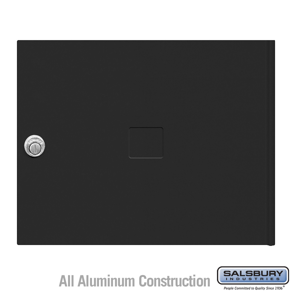 12.75 x 10.25 x 0.25 in. Replacement Door & Lock - Standard MB3 Size for 4C Horizontal Mailbox with 3 Keys, Black