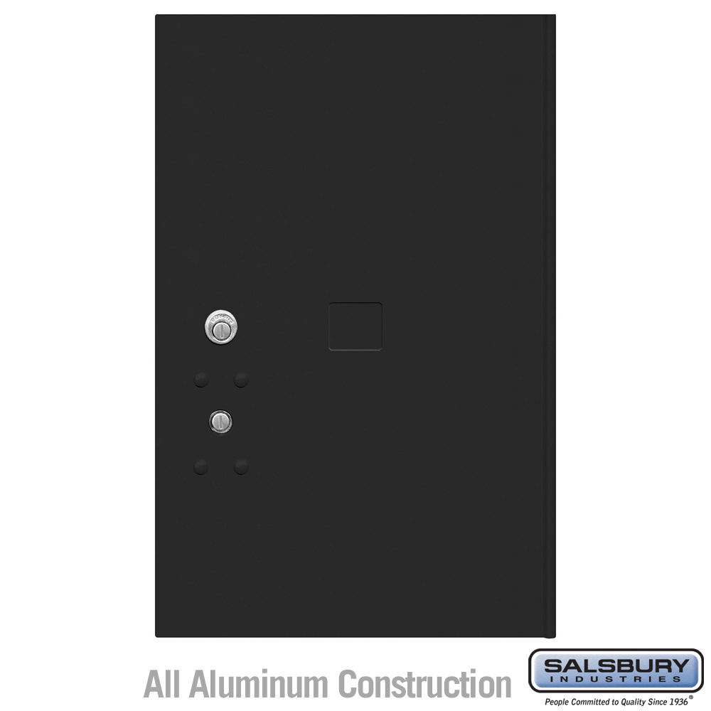 12.75 x 20.75 x 0.25 in. Replacement Parcel Locker - Door & Tenant Lock for Standard 6 High PL6 4C Horizontal Parcel Locker with 3 Keys, Black