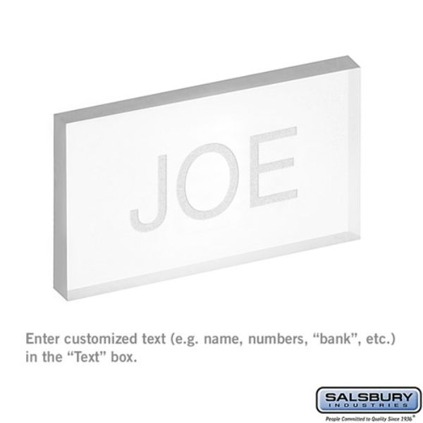 1068CLR Custom Window Engraving On Clear Plastic Window for Mail Bank Door