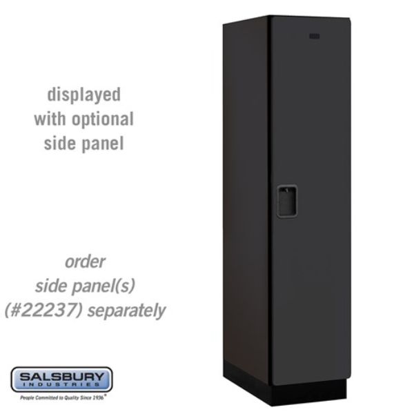18-21164BLK 18 in. Wide Single Tier Designer Wood Locker, Black - 1 x 6 ft.x 24 in.